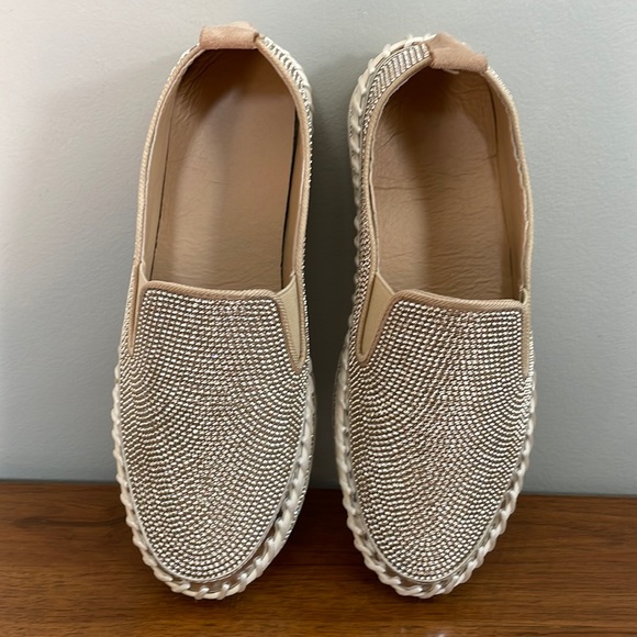 SLIP-ON GLITTER VULCANIZED PLATFORM SHOE SNEAKER NWOT | Multiple Sizes Available - Picture 6 of 11